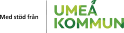 Logotyp: Med stöd av Umeå kommun.