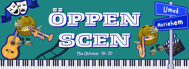 Öppen scen 15 oktober på Mariehems centrum - Skolwebbar